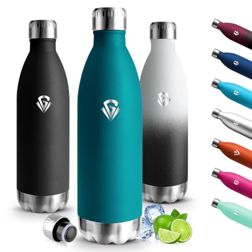 Motswedi Borraccia 1 litro, 18/8 Acciaio Inox, Borraccia Termica, Riutilizzabile,