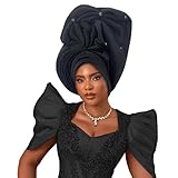 Female Turban Hat Traditional African Head Wraps Nigeria Women's Auto Gele Headtie Wedding Party Head Ties...