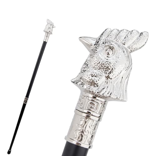 White Chicken Rooster Head Animal Fashion Walking Stick Decorative Cospaly Vintage Party Fashionable Walking Cane Crosier 93cm