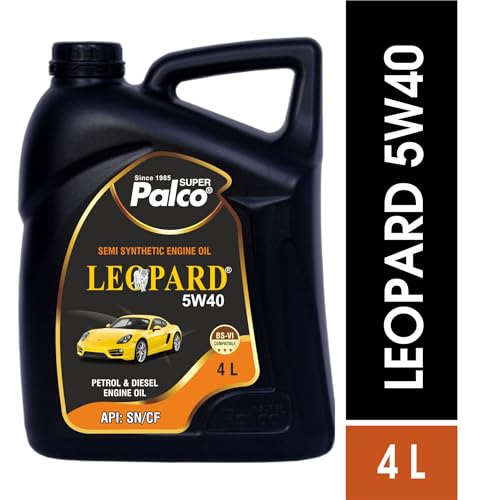 Image of PALCO LEOPARD 5W40 Engine Oil for Car 4 Ltr (Pack-3) | Engine Oil for Petrol & Diesel Cars