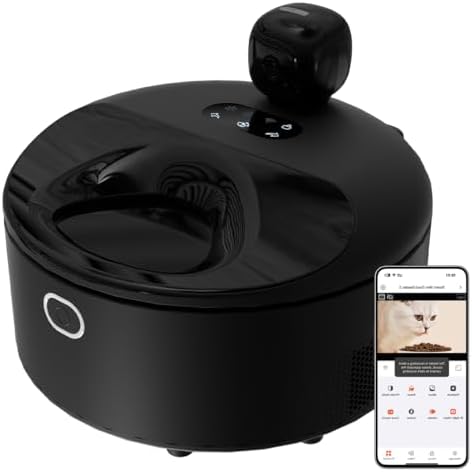 Automatic Cat Feeder Wet Food，Monitored Automatic Feeder Two-in-O...