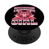 Percheron, niña, Caballo, niña, equitación, equitación, años 90 PopSockets PopGrip Adhesivo