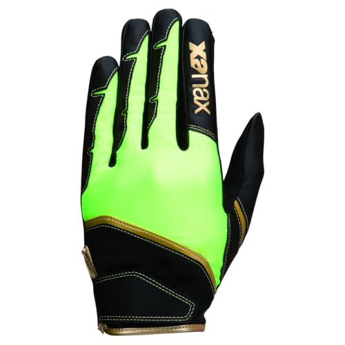 Xanax BBG93H Baseball Hard/Softball/Protective Gloves Black x Lime Green (9086) M-L