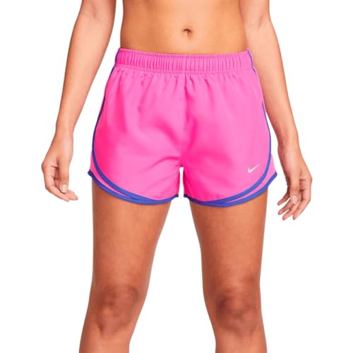 Shorts de Corrida Nike Dri-FIT Tempo Feminino (BR, Alfa, M, Regular, Regular, Rosa+Azul)
