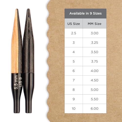 Image of Knitter's Pride Day & Nite Mini Interchangeable Circular Needles 2 inch inch (5cm) - US Size 9 (5.5mm)