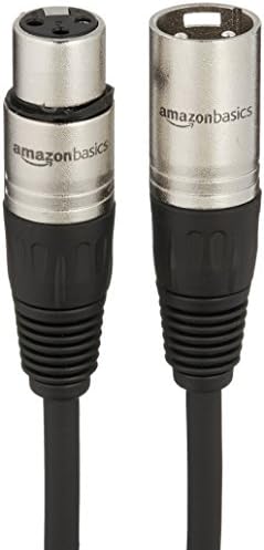 Amazon Basics XLR Male to Female Microphone Cable for Speaker or PA System, All Copper Conductors, 6MM PVC Jacket, 6 Foot, Black - View 5