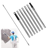 ペイントローラー 延長ポール 2.8M 延長棒 持ち運び便利 伸縮棒 耐久 ステンレス鋼 塗装用具 塗装 ローラー 伸縮ロッド 省スペース 多目的 ローラー つぎえ 高所 屋根 天井 外壁 Paint Roller Extension Pole