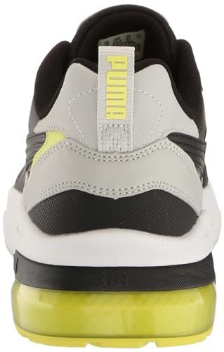 PUMA PUMA Mens VIS2K Sneaker, Mens Black Mens Black-Lime Sheen, 11.5