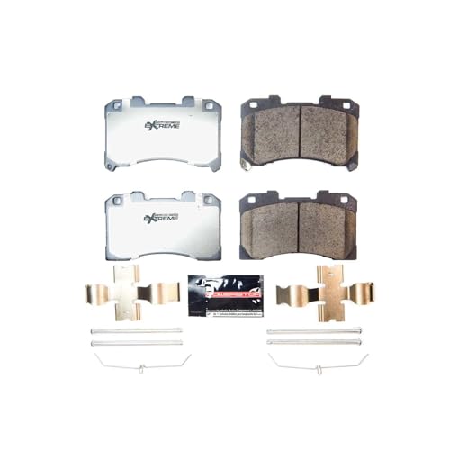 Image of PowerStop Z26 Performance Carbon Fiber Ceramic Brake Pads Front Z26-2450 | Toyota GR Corolla 2023-26 Carbon Fiber Ceramic Brake Pads + Installation Hardware