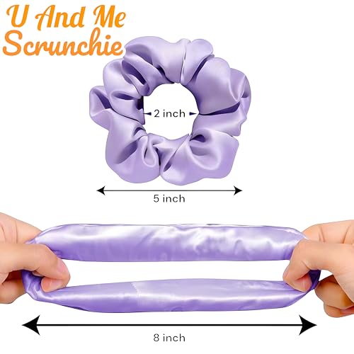 Image of Satin silk scrunchie 3 Pcs And Hair Claw Clip 2 Pcs Combo Women And Girls Non Slip Strong Hold Neutral Matte Hair Accessories Multicolor
