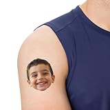 Bleu Reign Custom Face Temporary Tattoos – Personalized Party Favors for Birthdays, Sports Events, Weddings, Bachelorette Parties, Graduations & More