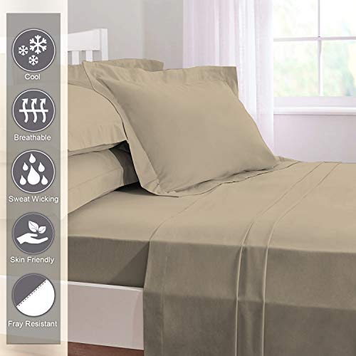 Pizuna Sheet Set, Simply Taupe, Sheet Set - Single - Image 2