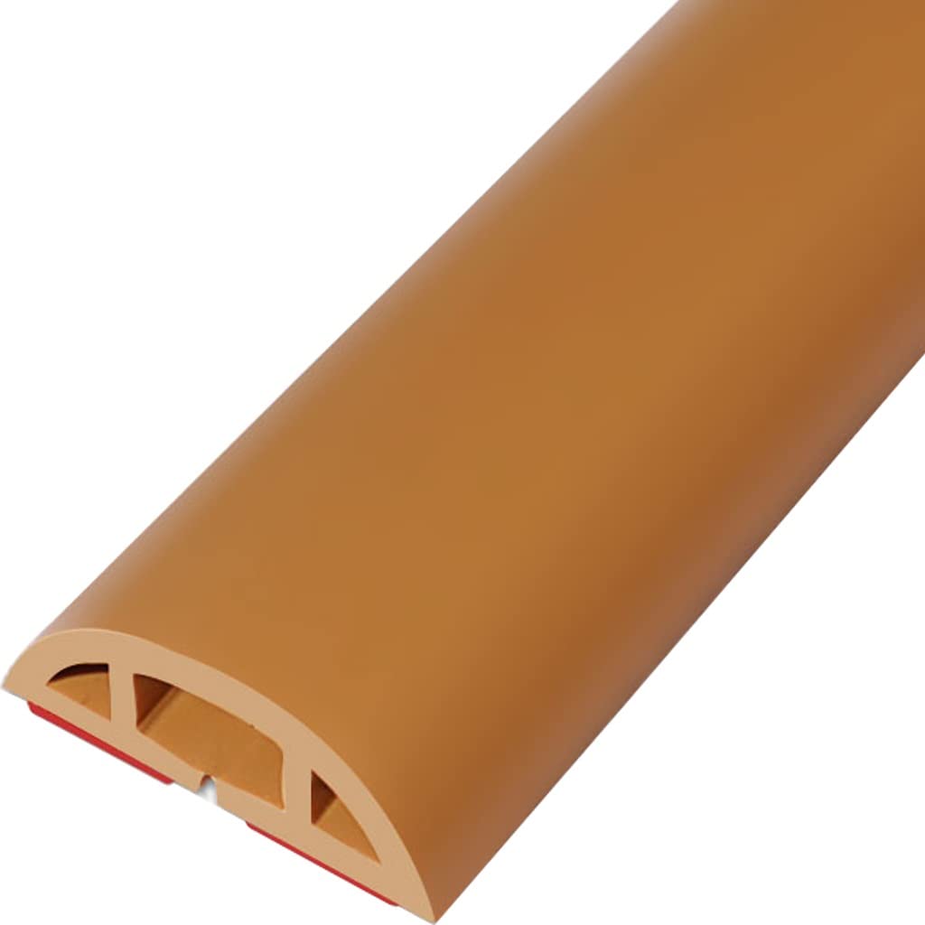 Cubierta de Cable de Piso Cubierta de Cable de Piso Canal Ocultador de Cable de Piso de PVC Suave Resistente al Desgaste, Protector de Cable de Piso Compacto de 3 Cm de Ancho, Gestión de Cable de Pi