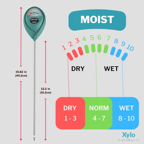 Long Probe, Soil Moisture Meter, Plant Water Meter, Moisture Meter For House Plants, Soil Test Kit, House Plant Moisture Meter, Soil Ph Meter, Water Meter For Indoor Plants, Plant Soil Moisture Meter #TOP1
