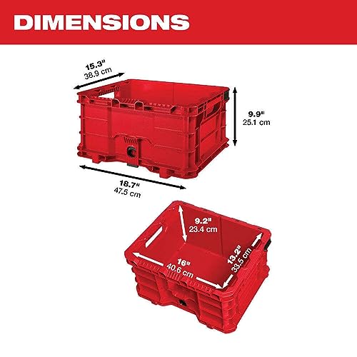 48-22-8440 for Milwaukee Packout Tool Storage Crate Impact Resistant Versatile - Thumbnail 3