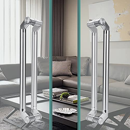 Poignée de porte double face studio argentée au design anticorrosion - 4