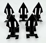GM Rear Window Headliner Garnish Moulding Clips, 5 Pack, Black, for Chevy Caprice Impala Cadillac Fleetwood 1980-1990