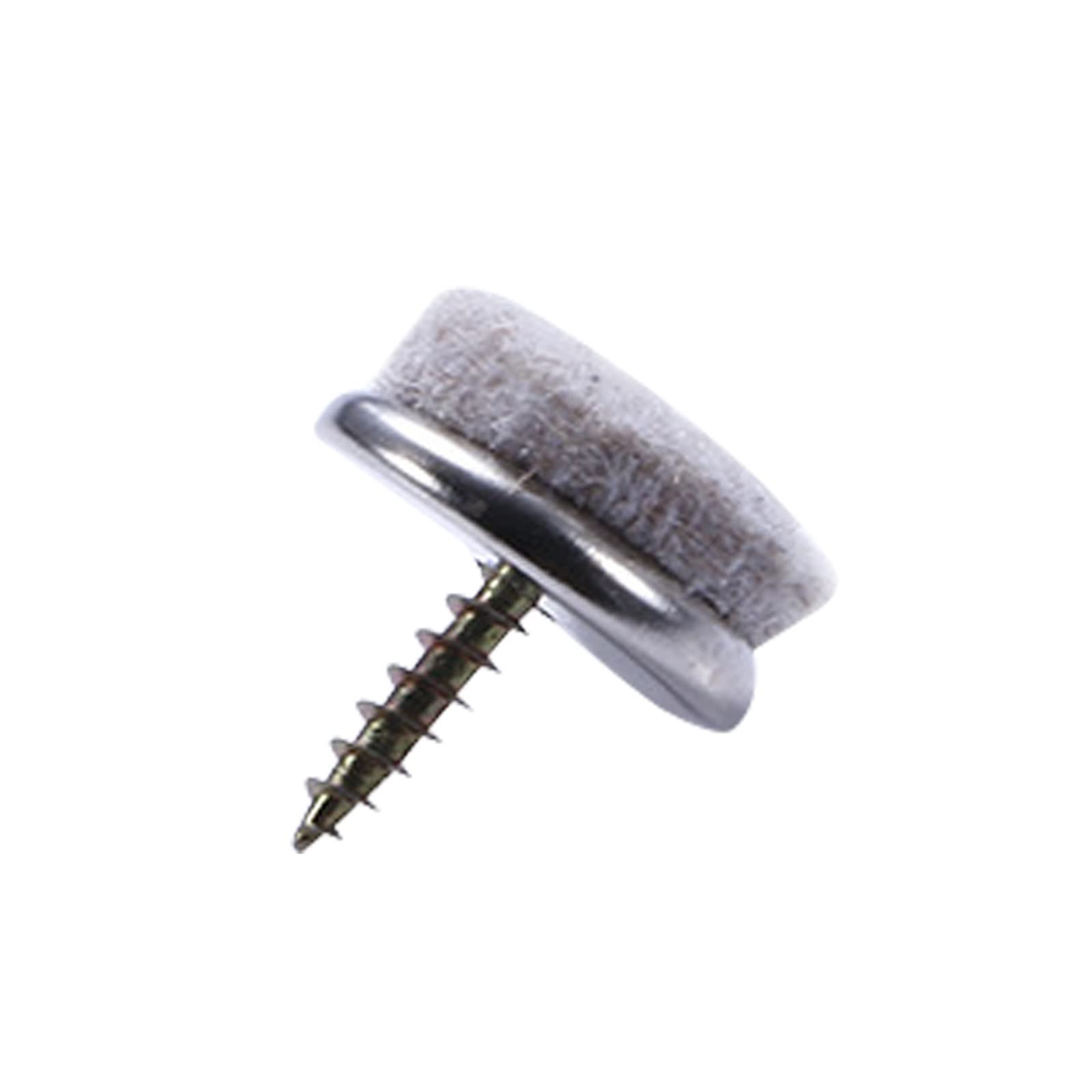 32 Uds Plata 22/24/28/38mm Muebles de Fieltro sofá Silla Pata Tornillo Antideslizante Piso Almohadilla Antideslizante Protectores de uñas (Size : 38mm)