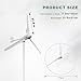 Smaraad 1000W 48V Wind Turbine Generator with Hybrid Charge Controller, 3 Blades Wind Power Generator Kit for Marine, RV, Home, Windmill Generator, Hybrid Solar Wind System