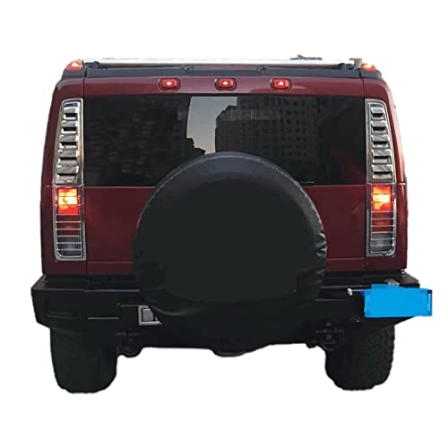 Image of Black Spare Tire Cover, Spare Wheel Cover for Ford Bronco, Ford Raptor, Hummer H2, Defender SUVs. Dust-Proof Tire Cover Protector (XXL: 315 /70R17, 315 /70R18, 35x12.5-R22)