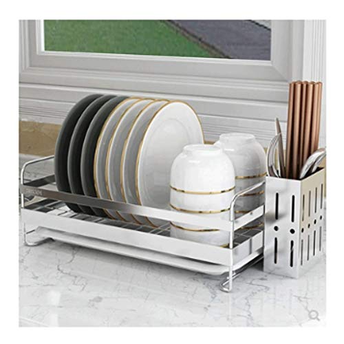 Abtropfgestell Geschirr Drain-Rack - Regale Küchenutensilien Und Besteck Ablassen Storage Racks, Bowle Frei, Edelstahl Cover