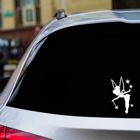 H-TRADINGS Tinkerbell White Vinyl Decal Sticker (White) 5x3 Inches Cars, Truck, Trailer,RV, SUV, Pontoon Boat, Jet Skis Cover
