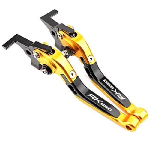 ���]�� �ɓK�� KYMCO �v���~�A�� AK550 Ak550 �v���~�A�� 2022-2024 Accessorie �N���b�`�u���[�L���o�[�g���\�Ȓ����\�Ȑ܂肽���݃��o�[(Gold)