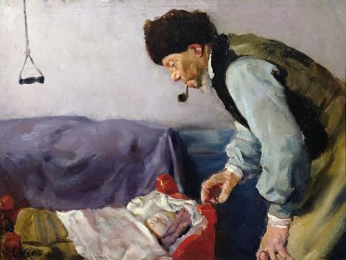 Impression d'affiches affiche toile Niels Haihede Christian Krohg portrait decoracion mural
