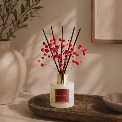 Image of COCORRINA Reed Diffuser - Love Spell 3.38 fl oz Reed Diffuser for Bedroom Bathroom Home Decor