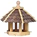 Produktbild dobar® 44136e Große Vogelvilla - Vogelfutterhaus aus Massivholz - Vogelhaus für Ständermontage - Futterstation mit Futtersilo - Futterspender Wildvogel - 55 x 62 x 43 cm - Braun