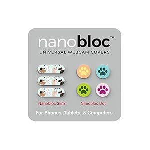 Eyebloc Nanobloc Universal Webcam Covers – Privacy Protection Accessory, No Residue Application – Dots and Bars, 7…