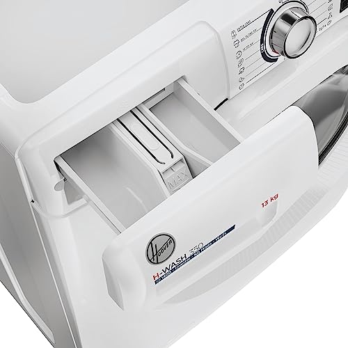 Hoover H-WASH 300 H3WP 4134TAM/1-S Waschmaschine/Energieeffizienzklasse A/Füllmenge 13 kg/Smarte Bedienung mit NFC-Technologie/BPM Inverter-Motor/Symbolblende