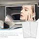 2 Stück Auto Spiegel, HD Make-up, Tragbarer Selbstklebender Sonnenblende Spiegel,Universeller für Autositzlehne Auto-Innen-Kosmetikspiegel,15x8cm