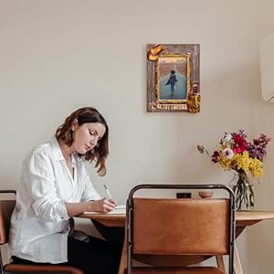 Wood Picture Frame Unique Handicrafts Home Picture Photo Frame Vintage Wall Decor Gift Frames Denim Style