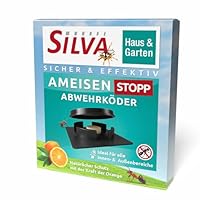 SILVA® Gel - Ameisenköderdose für Innen & Außen [PT 19 - NATÜRLICHER WIRKSTOFF] - Ameisenfalle Dose - Ameisen Köderdose - Ameisenköder - Ameisendose – Ameisenköderbox - Geruchsneutral - 4 Dosen