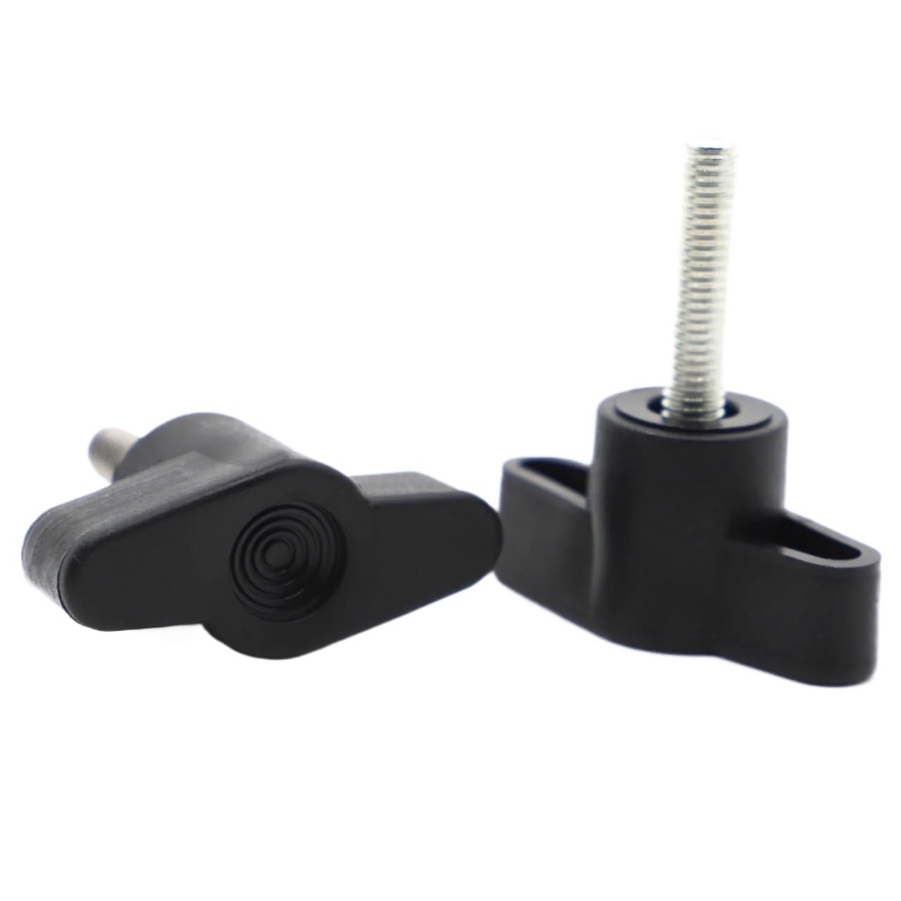 Plum Bakelite Hand Tighten Nuts M5 M6 M8 T Type Nylon Plastic Head Handle Thumb Screw Bakelite Bolt Head Diameter 36mm(45mm,M6 2pcs)