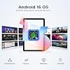 Tablet P10 PRO Android 16, Tablet Android con Gemini AI, Tablet Android de 10.1 pulgadas con 120Hz 48GB+128GB/2TB, T7250 Octa-Core, batería de 8800mAh, Widevine L1, Tablet con lápiz, teclado, Gris 6