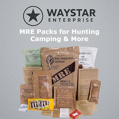 U.S. MRE Meals Ready to Eat (12-Pack) Military-Grade Emergency Food Supply w/Flameless Heaters Survival Rations for Camping, Prepping, Disaster Relief (Menu B: 13-24)