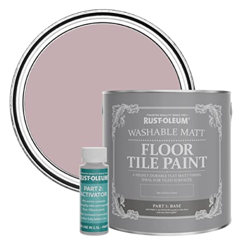 Rust-Oleum Pink Washable Matt Floor Tile Paint - Little Light 2.5L