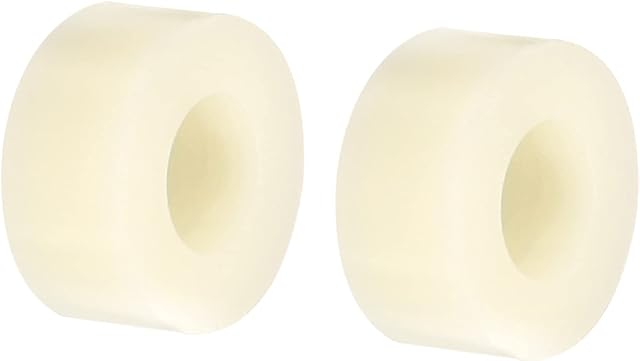 PATIKIL Round Spacer Washer, 24 Pack Nylon 5.3mm ID x 11mm OD x 5mm L for M5 Screws Block 3D Printer TV Wall Mounting Electrical Outlet, Beige
