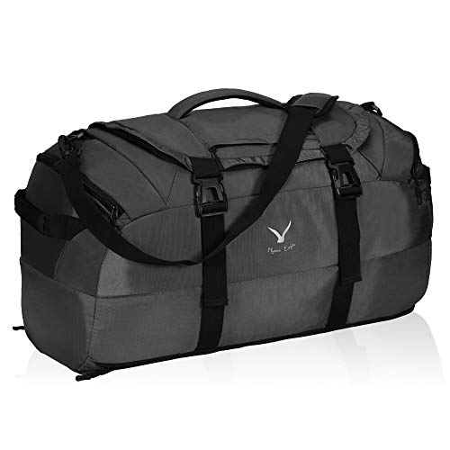 Hynes Eagle 65L Duffel Backpack Bag Gym Bag Travel Backpack, Grey