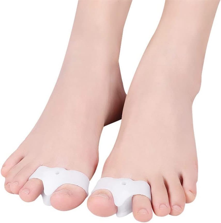 DEAVER Bunion Gel Toe Separator,Toe Separators with 2 Loops,Bunion Corrector for Women & Men Relief Bunionette, Calluses, Straighten Overlapping Hammer Toe