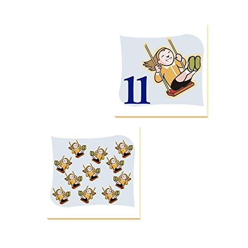 Memória Numerais e Quantidades 40 Peças em Madeira Ciabrink