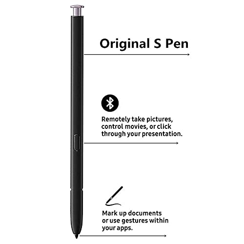 Image of Galaxy S23 Ultra S Pen (with Bluetooth) Replacement for Samsung Galaxy S23 Ultra All Versions Stylus Touch S Pen with 5pcs Tips (Lavender)