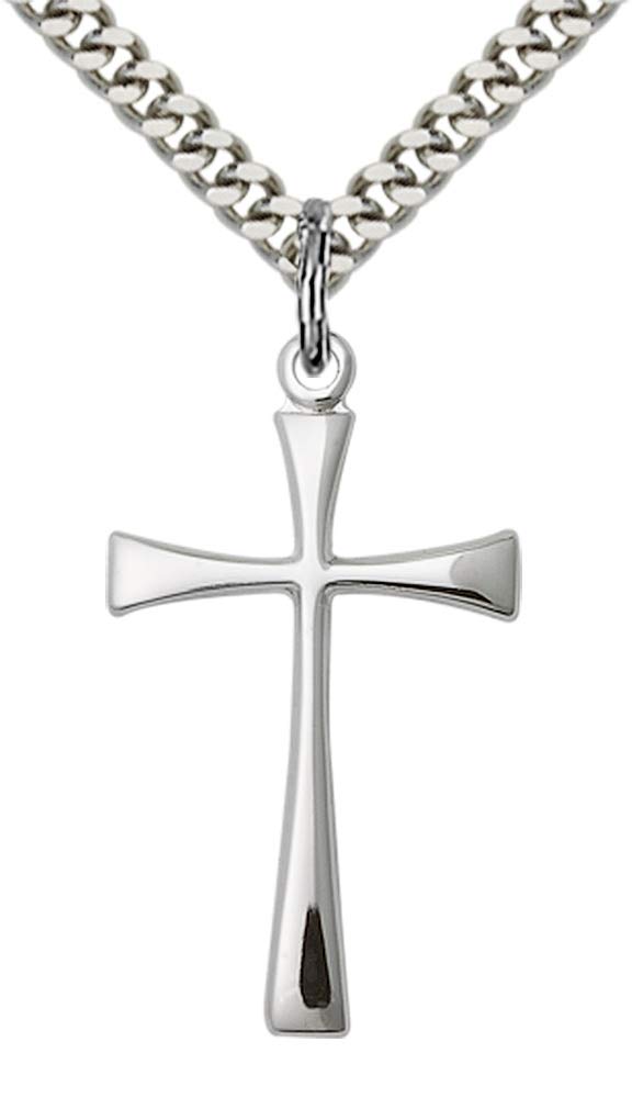Jewels Obsession Maltese Cross Pendant | Sterling Silver Maltese Cross Pendant - 24" Chain - Made In USA