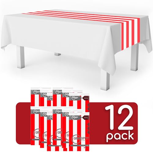 Grandipity Patriotic Flag Theme 12 Pack Premium Disposable Plastic Table Runner 14 X 108 Inch. Table Runner For Dinner Parties & Events By Grandipity thumb #1