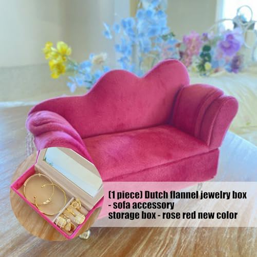 Boîte à bijoux flanelle multi-compartiments pratique