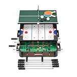 B4E 3-in-1 Multi-Sport Game Table Set | Table Football/Pool Table/Table Air Hockey/Table Tennis Classic Family Fun Games for Adults And Family | Light Weight, Durable and Portable Table Game