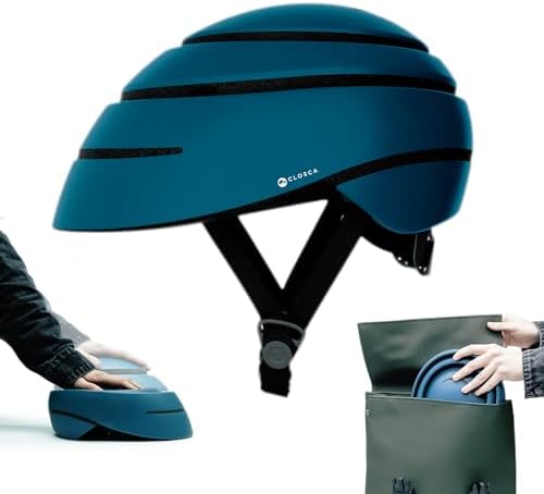 Closca Helmet Loop. Foldable Bike Helmet for Adults. Bicycle, Skateboard and Scooter Helmet. Award-Winning Helmet Design for Urban Cycling for Men and Women.