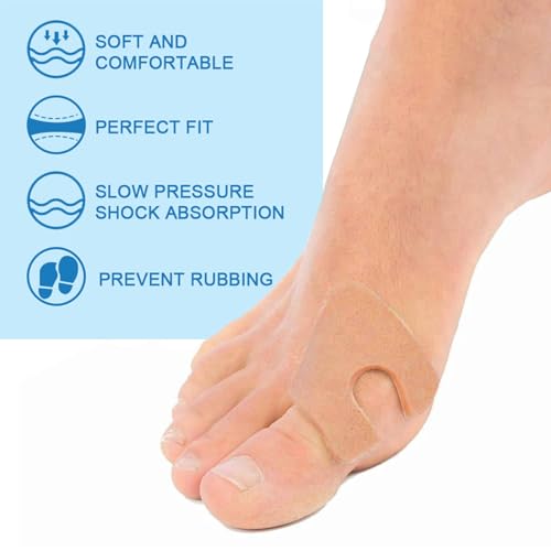 Image of U-Shaped Felt Callus Pads for Feet, Soft Foot Cushions for Bottom of Foot, Toe Corn Pads Protectors for Women & Men, Reduce Foot Friction & Pain Relief